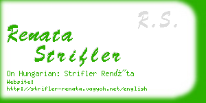 renata strifler business card